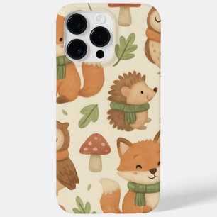 Whimsical Woodland Animals Pattern Case-Mate iPhone 14 Pro Max Case