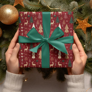 Whimsical Woodland Christmas Wrapping Paper