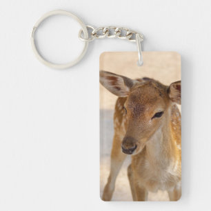 Whimsical Woodland Deer Photography Keychain