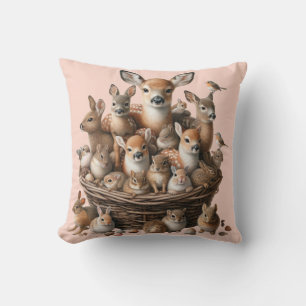 Whimsical Woodland Dreams Nursery Coussin