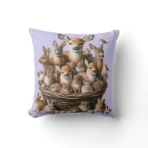 Whimsical Woodland Dreams Nursery Pillow