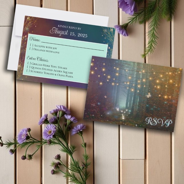 Whimsical Woodland Enchanted Forest Wedding RSVP (Creator Uploaded)