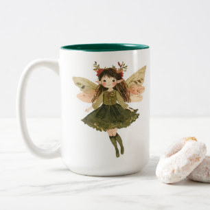 Whimsical Woodland Forest Fairy Girl Mug
