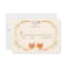 Whimsical Woodland Foxes Wedding Ivory RSVP