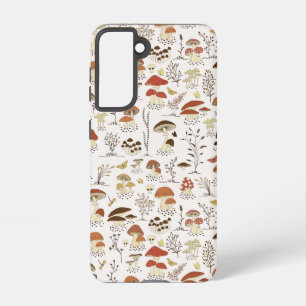 Whimsical Woodland Mushrooms Pattern Samsung Galaxy Case
