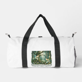 Whimsical Woodland Nature Décor Duffle Bag