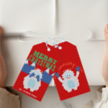 Whimsical Yeti Kids Christmas No Peeking Gift Tags<br><div class="desc">Are you yeti for Christmas!? These whimsical peeking yeti Christmas gift tags feature a festive hand illustrated yeti design with fun retro fonts. Easily customize using the personalization feature.</div>