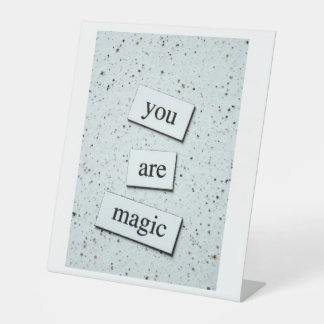 Whimsical You Are Magic Birthday Party Banner Pedestal Sign