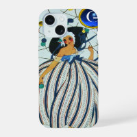 WHIMSICAL YOUNG GIRL Beauty Fashion Blue Monogram