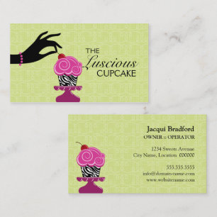 Whimsical Zebra Bakery Business Card