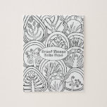 Whimsical Zen Doodle Trees Quote Relaxing Colourin Jigsaw Puzzle<br><div class="desc">Personalized text colouring puzzle with whimsical zen doodle trees for relaxing colouring for kids or adults,  change to quote to your favourite or keep it as is. For fun party or classroom activities for kids,  trees could be coloured in different colours depending on the season.</div>