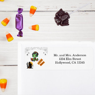 Whimsical Zombie Pilot Airplane Kids Halloween