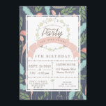 Whimsically Floral Slumber Party Invite<br><div class="desc">By Honey & Birch Studios</div>