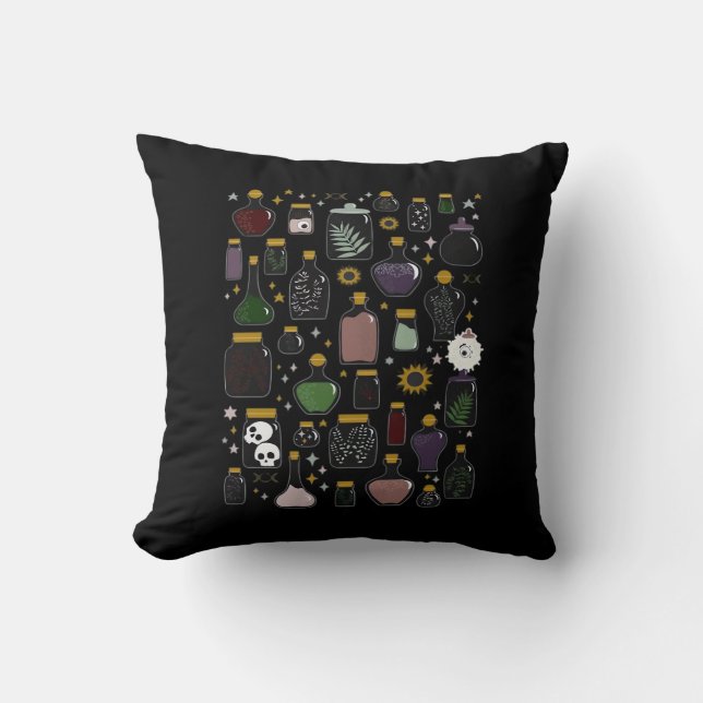 Whimsigoth Apothecary Classic Throw Pillow (Front)