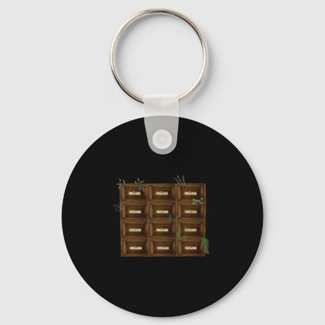 Whimsigoth Apothecary Drawers Keychain (Front)