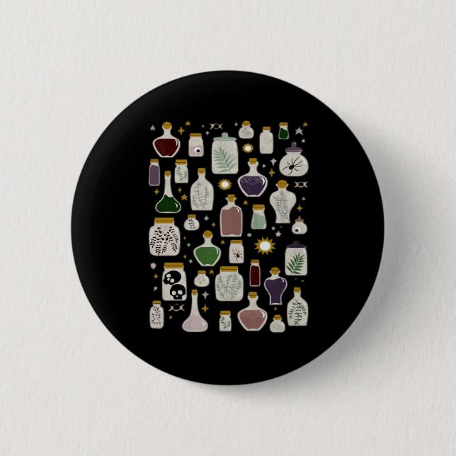 Whimsigoth Apothecary For Lights 2 Inch Round Button (Front)