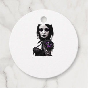 Whimsigoth Classic Design For Halloween Favour Tags