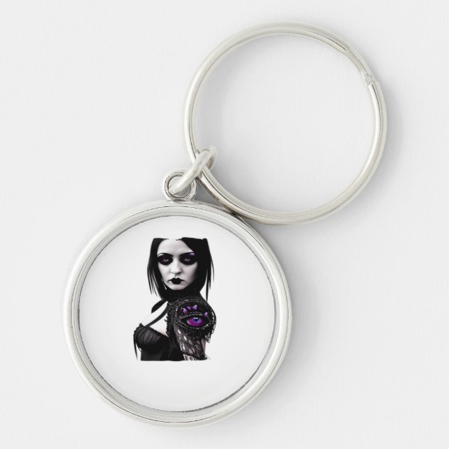 Whimsigoth Classic Design For Halloween Keychain (Front)