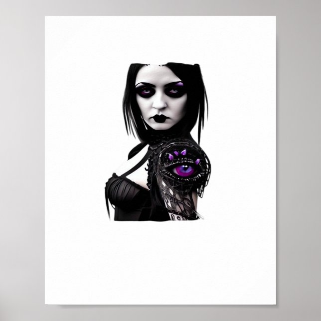 Whimsigoth Classic Design For Halloween Poster (Front)