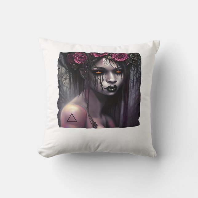 Whimsigoth Classic Funny Throw Pillow (Front)