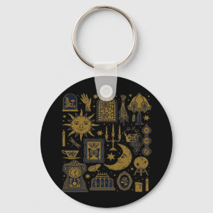 Whimsigoth Classic – Mystical Moons & Forest Keychain