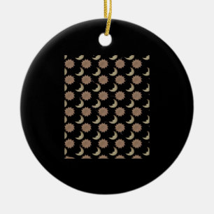 Whimsigoth Clouds Graphic Ceramic Ornament