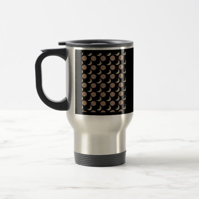 Whimsigoth Clouds Graphic Travel Mug (Left)