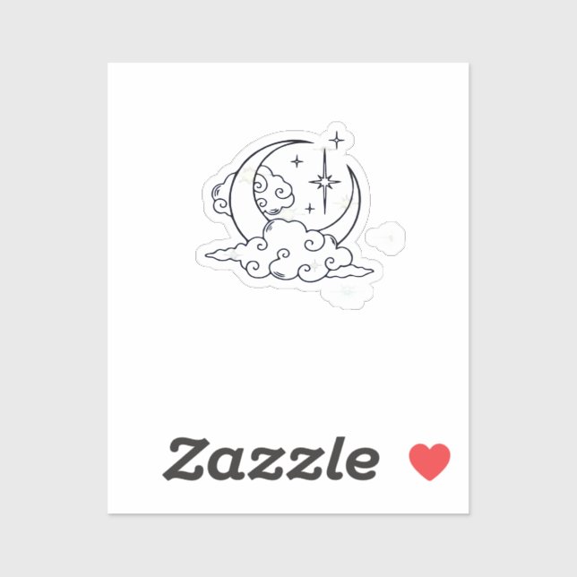 Whimsigoth Clouds Moon Witchy Classic (Sheet)