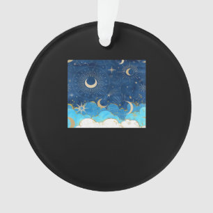 Whimsigoth Clouds Sun Moon Witchy Classic Ornament