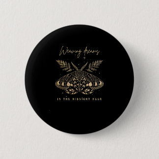 Whimsigoth Cottagecore Goblincore Mystical Moth Go 2 Inch Round Button