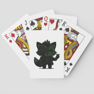 Whimsigoth Cyborg  Vintage Art Design Classic Playing Cards