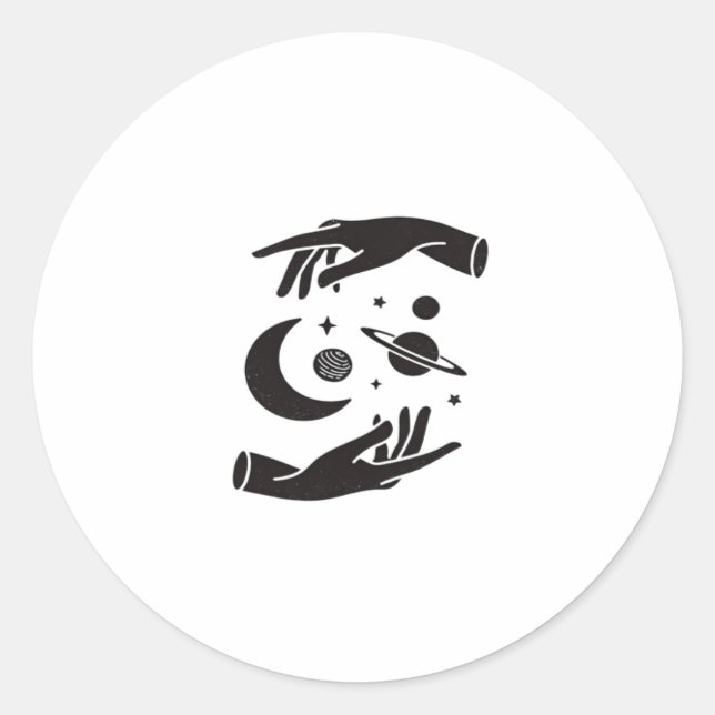 Whimsigoth Design Classic Round Sticker (Front)