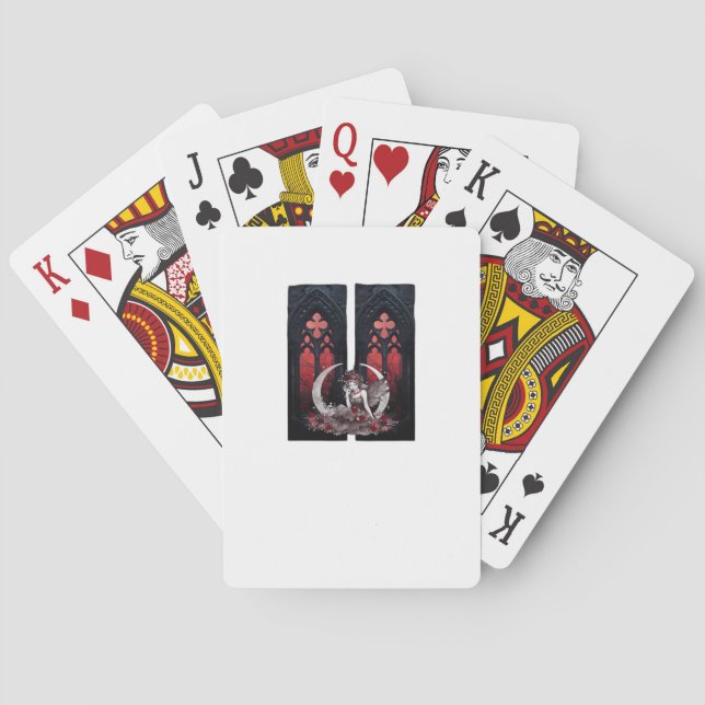 Whimsigoth Fairy Gothic Style Classic Playing Cards (Back)