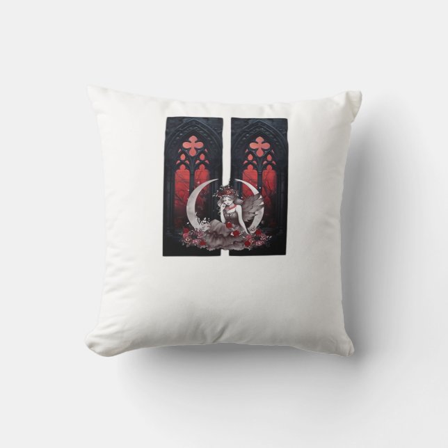 Whimsigoth Fairy Gothic Style Classic Throw Pillow (Front)
