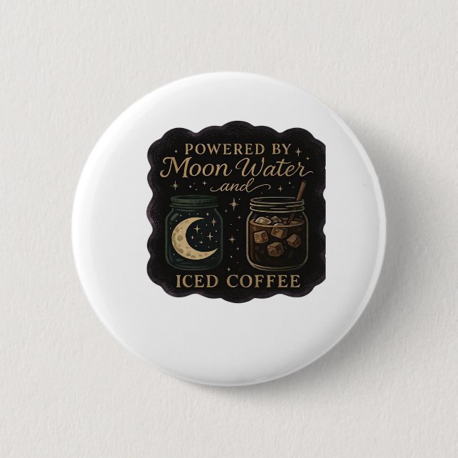 Whimsigoth Fantasy – Mystical Forests, Moons & Mag 2 Inch Round Button (Front)