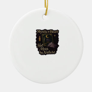 Whimsigoth Fantasy – Mystical Forests, Moons & Mag Ceramic Ornament