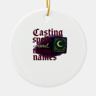 Whimsigoth Fantasy – Mystical Forests, Moons & Mag Ceramic Ornament