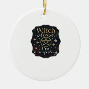 Whimsigoth Fantasy – Mystical Forests, Moons & Mag Ceramic Ornament