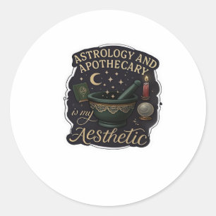 Whimsigoth Fantasy – Mystical Forests, Moons & Mag Classic Round Sticker