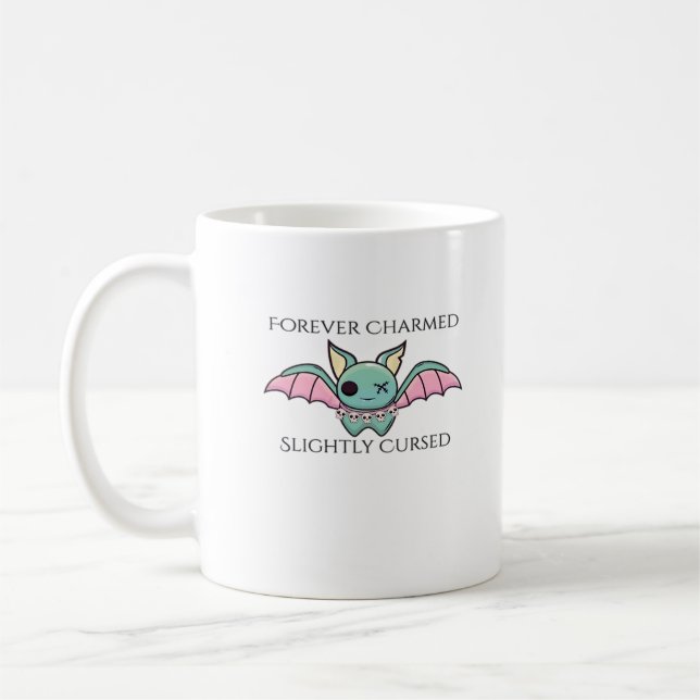 Whimsigoth Fantasy – Mystical Forests, Moons & Mag Coffee Mug (Left)