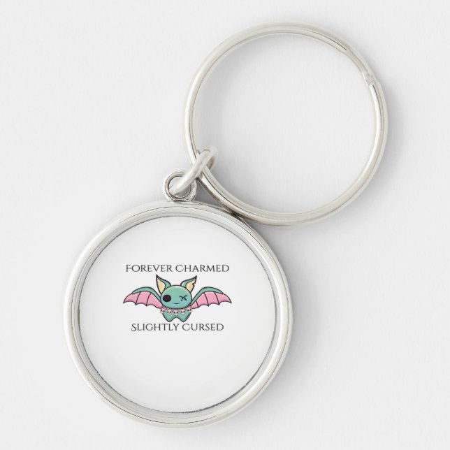 Whimsigoth Fantasy – Mystical Forests, Moons & Mag Keychain (Front)