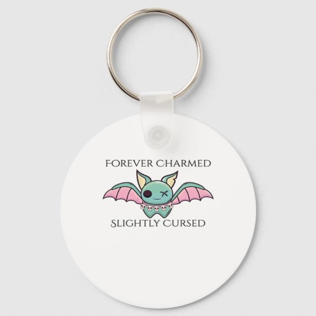 Whimsigoth Fantasy – Mystical Forests, Moons & Mag Keychain (Front)