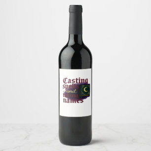 Whimsigoth Fantasy – Mystical Forests, Moons & Mag Wine Label