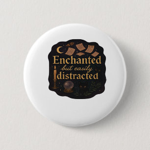 Whimsigoth Fantasy Mystical Forests, Moons & Magic 2 Inch Round Button