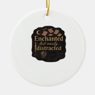 Whimsigoth Fantasy Mystical Forests, Moons & Magic Ceramic Ornament
