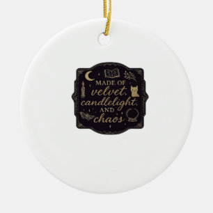 Whimsigoth Fantasy Mystical Forests, Moons & Magic Ceramic Ornament