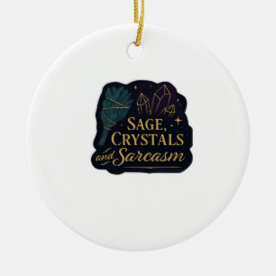 Whimsigoth Fantasy Mystical Forests, Moons & Magic Ceramic Ornament