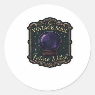 Whimsigoth Fantasy Mystical Forests, Moons & Magic Classic Round Sticker