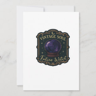 Whimsigoth Fantasy Mystical Forests, Moons & Magic Holiday Card