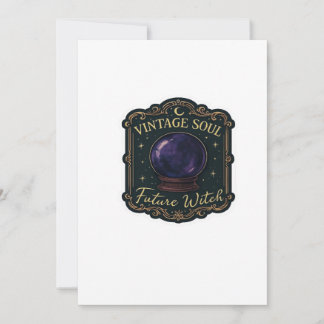 Whimsigoth Fantasy Mystical Forests, Moons & Magic Holiday Card